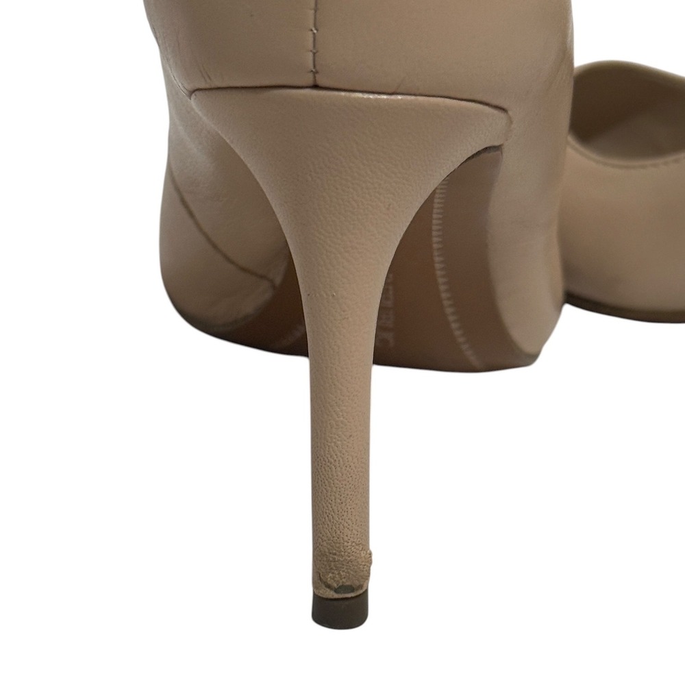 Banana Republic Madison Tan Beige Leather Pointed Toe Stiletto Pumps Size 5.5 - Picture 6 of 7